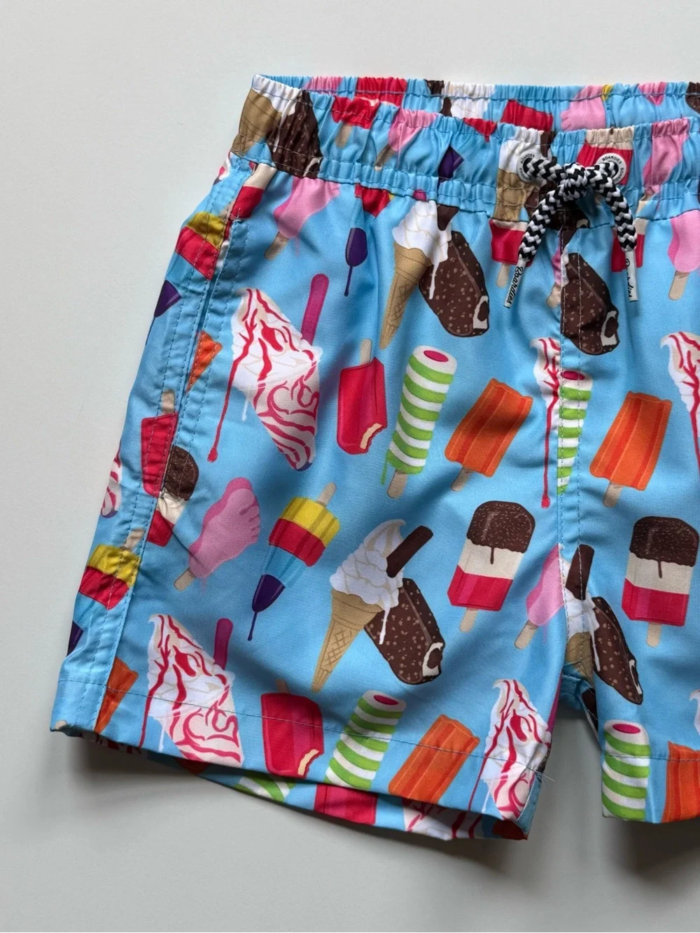 Boardies Boys Ice Cream Print Swim Trunks - Size 5-6